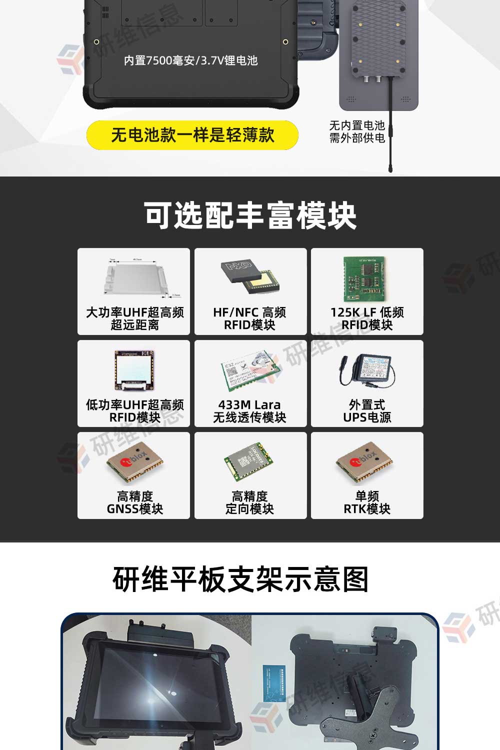 7寸8寸10寸windows10系統|安卓系統工程車用|叉車用|特種車用|戶外作業車用|農耕車用|船用|收割車用|工業平板電腦